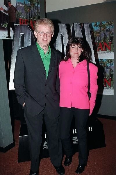 Comedy writer Richard Curtis writer with his wife Emma Freud at the Mr Bean film premiere
