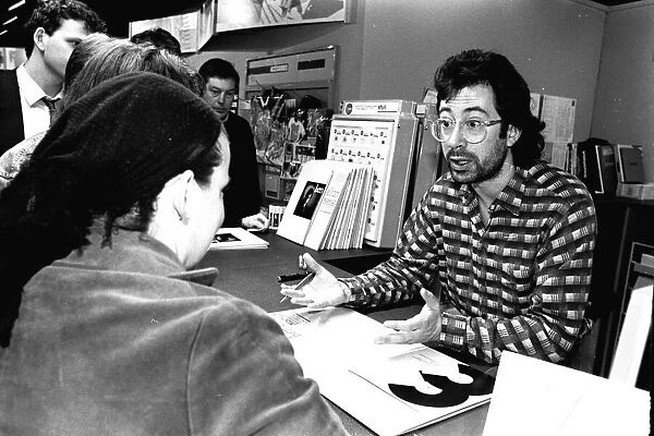 Comic Ben Elton took a breather from his hectic touring schedule for an autograph-signing