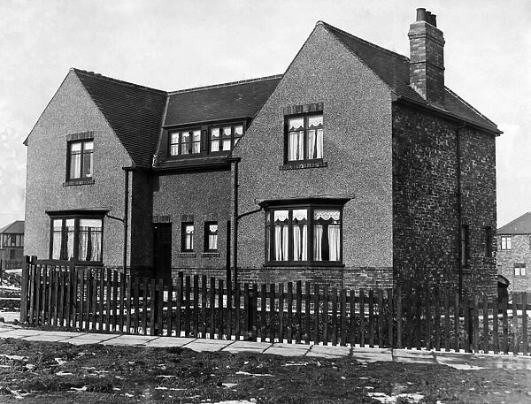 A Council House at Primrose near Monkton, Northumberland. 15th March 1931