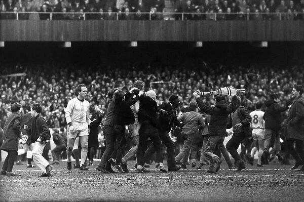 Coventry v. Manchester United: Scene after Coventrys 1st Goal. March 1968 P005560