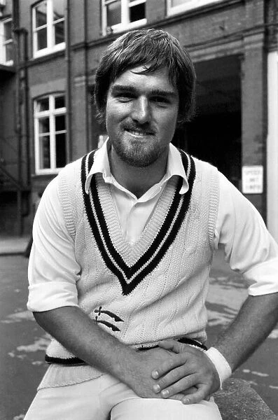 Cricketer Mike Gatting . June 1980