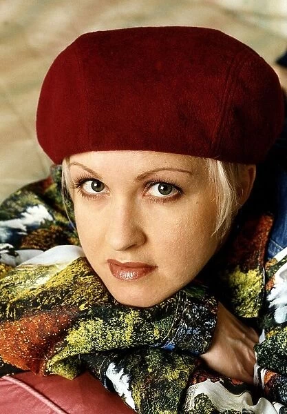 Cyndi Lauper singer, songwriter & actress, pictured in hotel room for Daily Mirror Mirror