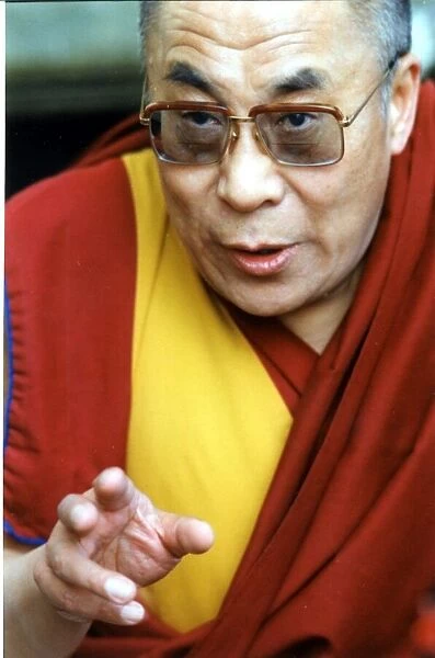 The Dalai Lama, the Tibetan spirtual leader pictured at the Egerton Grey Hotel at