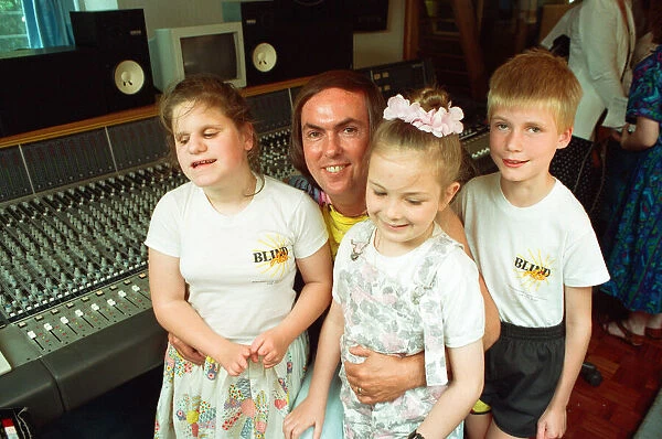 Dave Hill, guitarist from Slade, at Rich Bitch recording studios in Selly Oak recording a