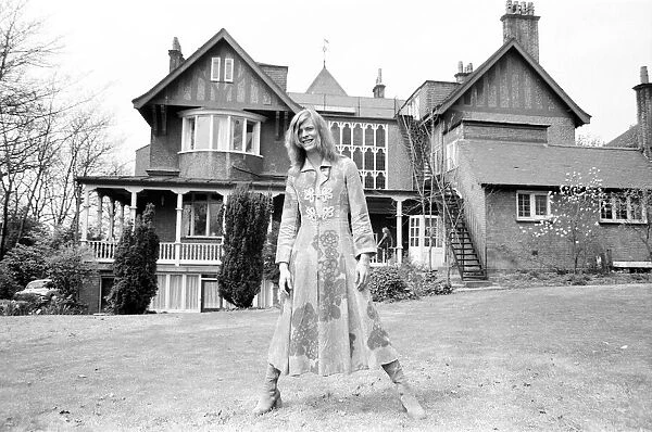 David Bowie at his home, Haddon Hall, at Beckenham, Kent, 20th April 1971
