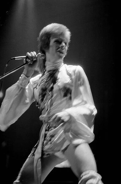 David Bowie performing on stage at the Dome Theatre Brighton
