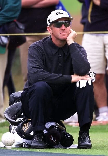 David Duval during his practice round at Carnoustie before the start of the 128th Open