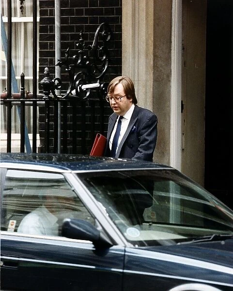 David Mellor Conservative MP Leaving 10 Downing Street After A Cabinet Meeting