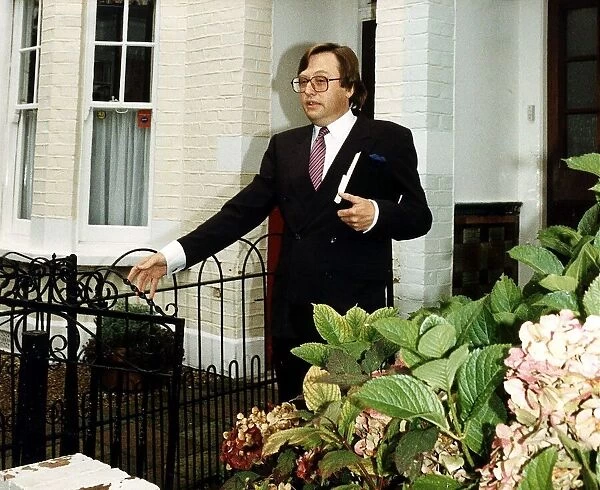 David Mellor Former Conservative MP leaving his home in Putney