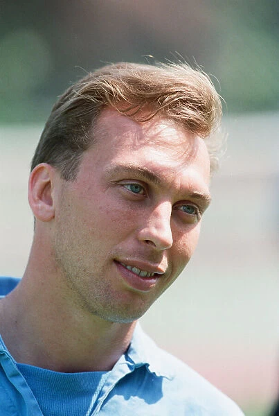 David Platt England Football Player pictured ahead of friendly against Brazil at Wembley