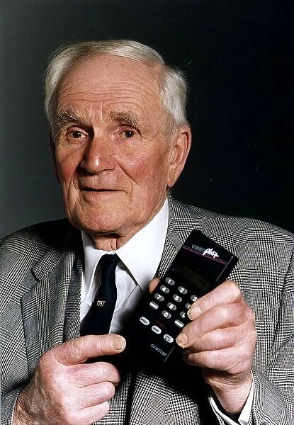 Desmond Llewelyn who plays Q in James Bond movies at launch of Video Plus unit