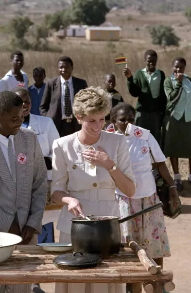 Diana, Princess of Wales Overseas Visit to Zimbabwe, July 1993