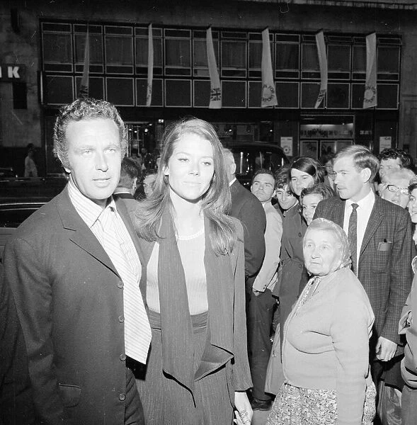 Diana Rigg at the First Night of Film June 1968