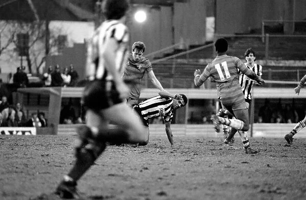 Division 2 football. Chelsea 2 v. Grimsby 3 December 1983 LF14-27-029
