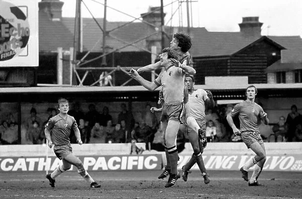 Division 2 football. Watford 1 v. Chelsea 0. February 1982 LF08-38-091