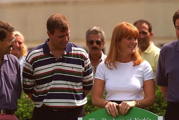 Duke and Duchess of York attend charity golf match at Wentworth to raise funds for Motor