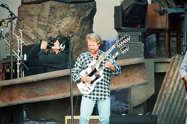 The Eagles performing live at the McAlpine Stadium in Huddersfield. 10th July 1996