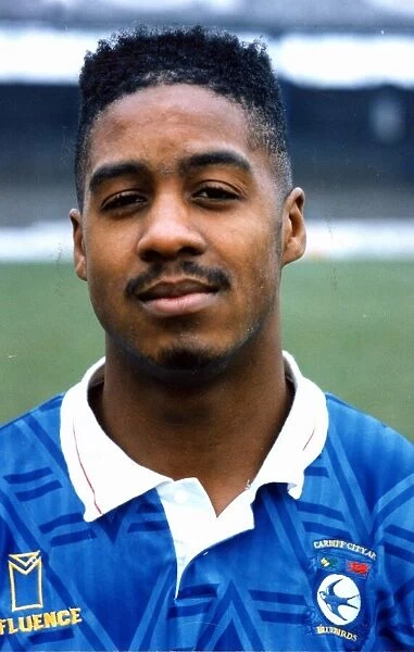Eddie Newton - Cardiff Citys on loan signing from Chelsea - 23rd January 1992