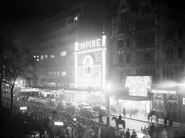 The Empire Leicester Square, on the night of the Royal command film performance of Beau