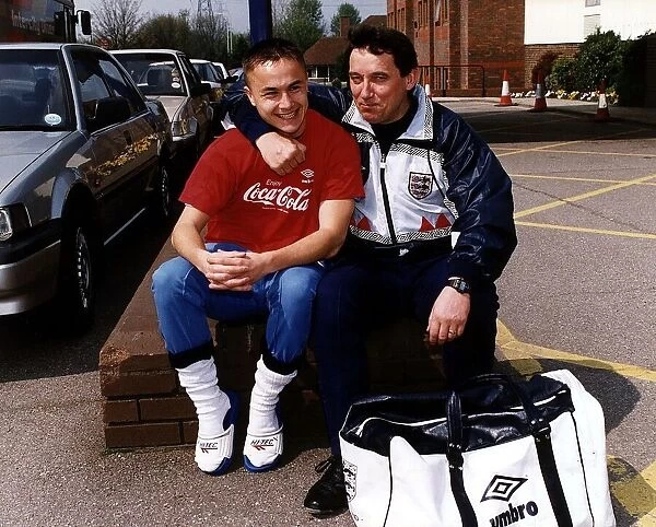 England footballer Dennis Wise Football with manager Graham Taylor before their departure