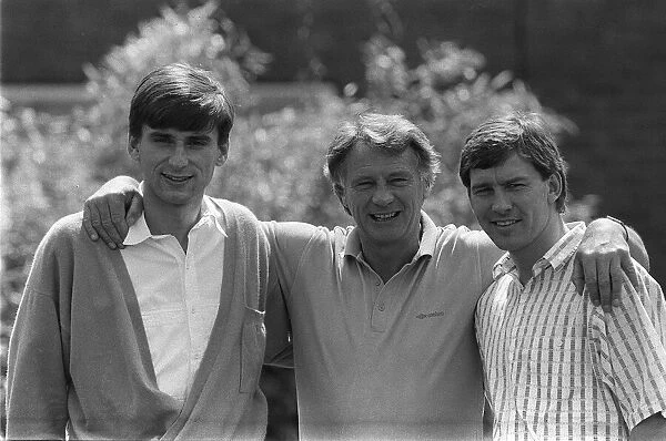 England manager Bobby Robson England with his captain Bryan Robson