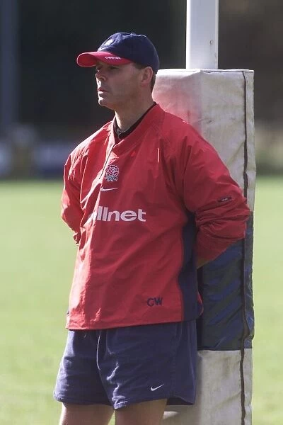 England training coach Clive Woodward watching Oct 1999 during Rugby Union World