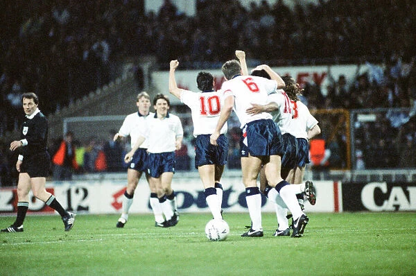 England v Brazil 28th March 1990, Wembley. Gary Linekar (10