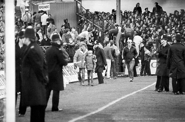 English FA Cup match Blackpool 2 v Manchester City 1 Trouble in the crowd