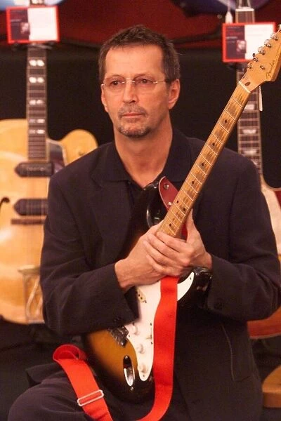Eric Clapton guitar Legend June 1999 at the Launch of the Auction of his guitars he is