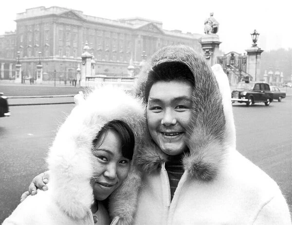 Eskimos Kitty Williams and husband John were suitably with Buckingham Palace for were