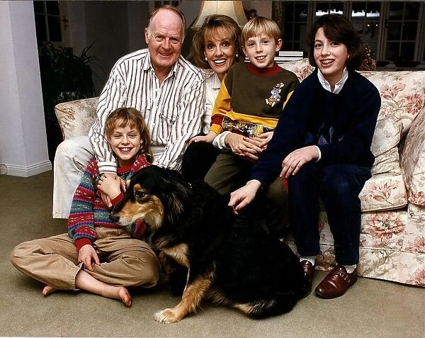 Esther Rantzen TV Presenter from 'Thats Life'with her family
