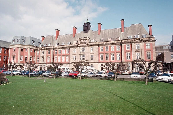 Exterior of the Royal Victoria Infirmary hospital, Newcastle. 3rd April 1996