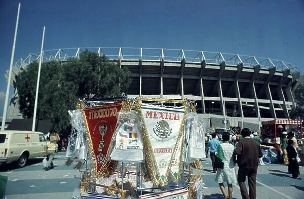 The famous Azteca Stadium in Mexico, pictured before the strat of the 1970 World Cup