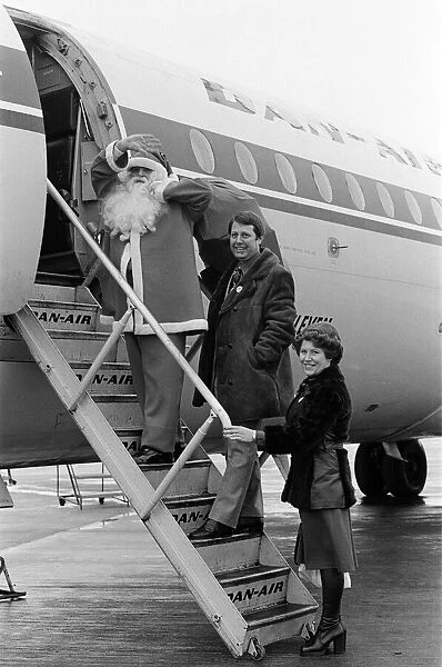 Father Christmas at Teesside Airport. 1976
