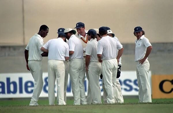 February 1990 90-1082-038 International Test Match Cricket. West Indies vs England