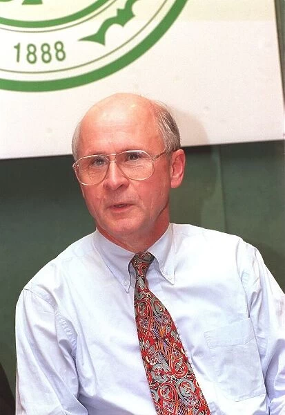 Fergus McCann August 1998 Celtic Football Chairman at news press conference photocall
