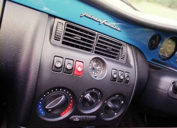 Fiat Coupe May 1999 Blue car Interior dash board