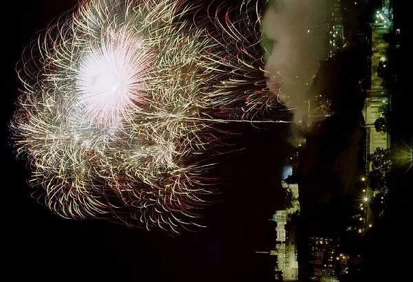 Fireworks display dwarfs Edinburgh Castle August 31 to mark the end of the Edinburgh