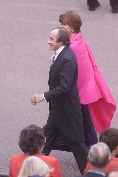 Forner formula one racing driver Jackie Stewart and wife Helen arrive at the Royal