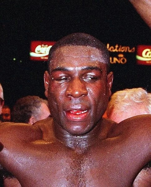 Frank Bruno after his World title fight against Oliver McCall For The WBC heavyweight