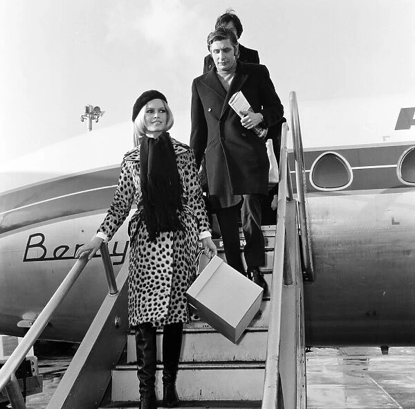 French film actress Brigitte Bardot arriving at London