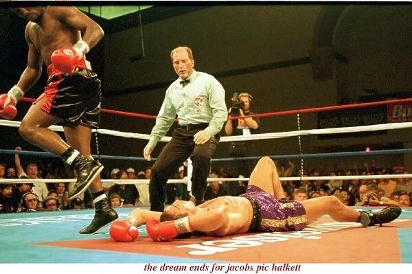Gary Jacobs on floor fight Pernell Whitaker boxing 26th August 1995