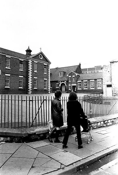 A general picture of St Mary's Roman Catholic School in Sunderland - a couple of