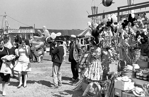 General scene of the fairground at Coventrys Hearsall Common 3rd June 1963
