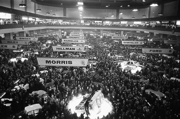 General view of the 1966London Motor Show 19th October 1966