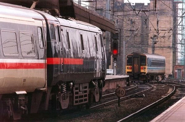 A general view of an Inter-City 225 at Newcastle Central Station on 20th November 1997