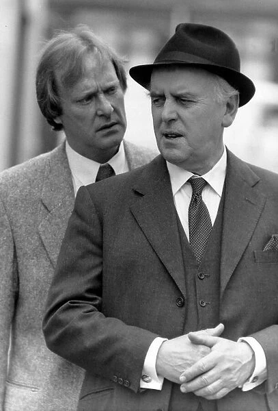 George Cole and Dennis Waterman from the outside world