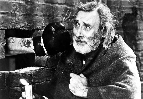 Former Goon Spike Milligan is pictured on the set of the film