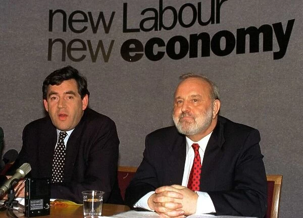 Gordon Brown MP Labour Shadow Chancellor and Frank Dobson MP Shadow Environment Secretary