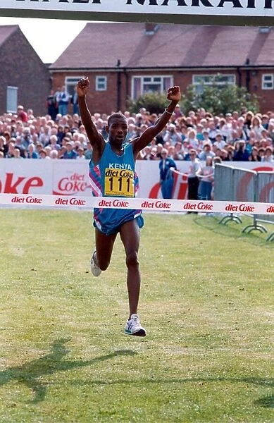 Great North Run, Sunday 20 September, 1992 - The winner Benson Masya